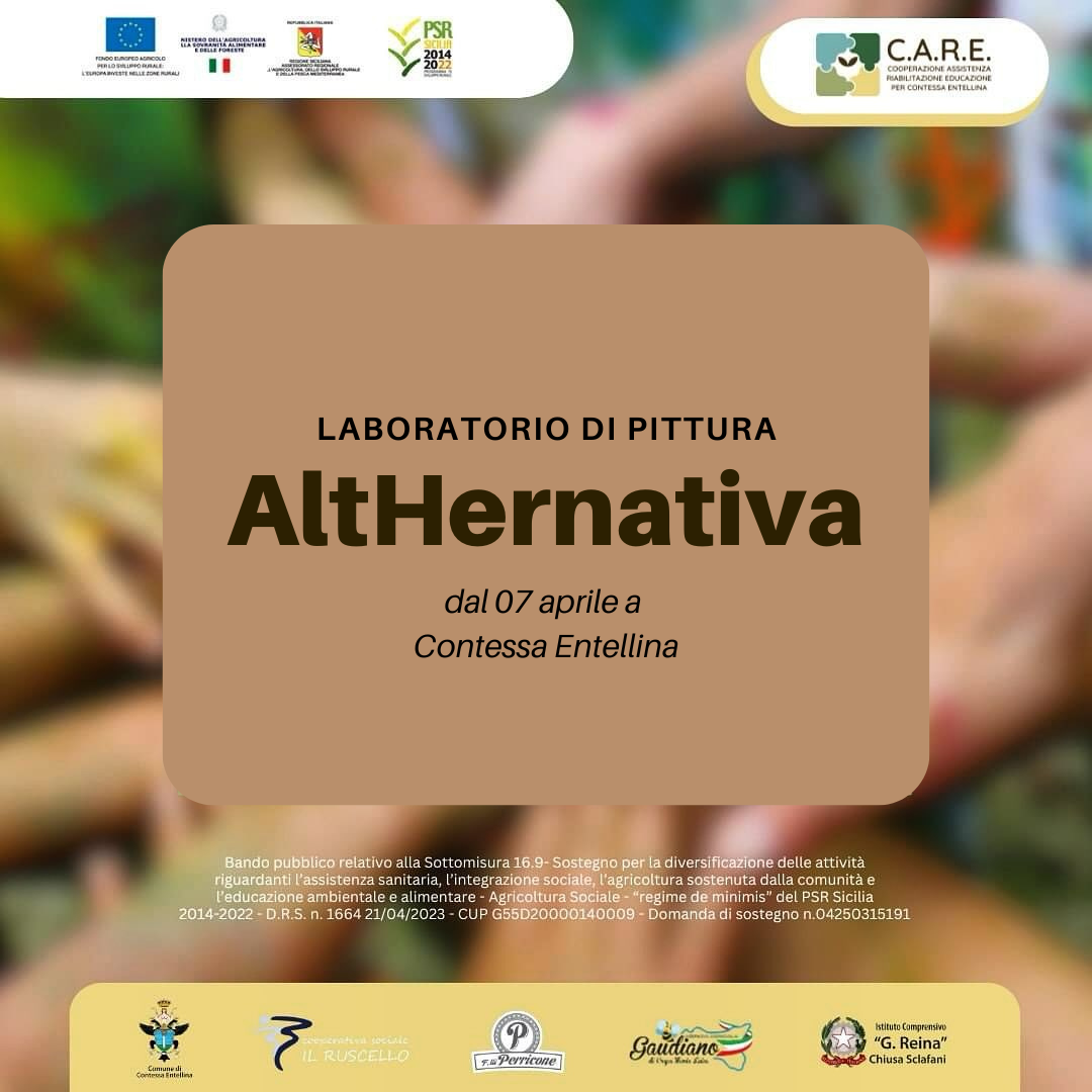 Progetto 𝑪.𝑨.𝑹.𝑬. – LABORATORIO di PITTURA “AltHernativa”